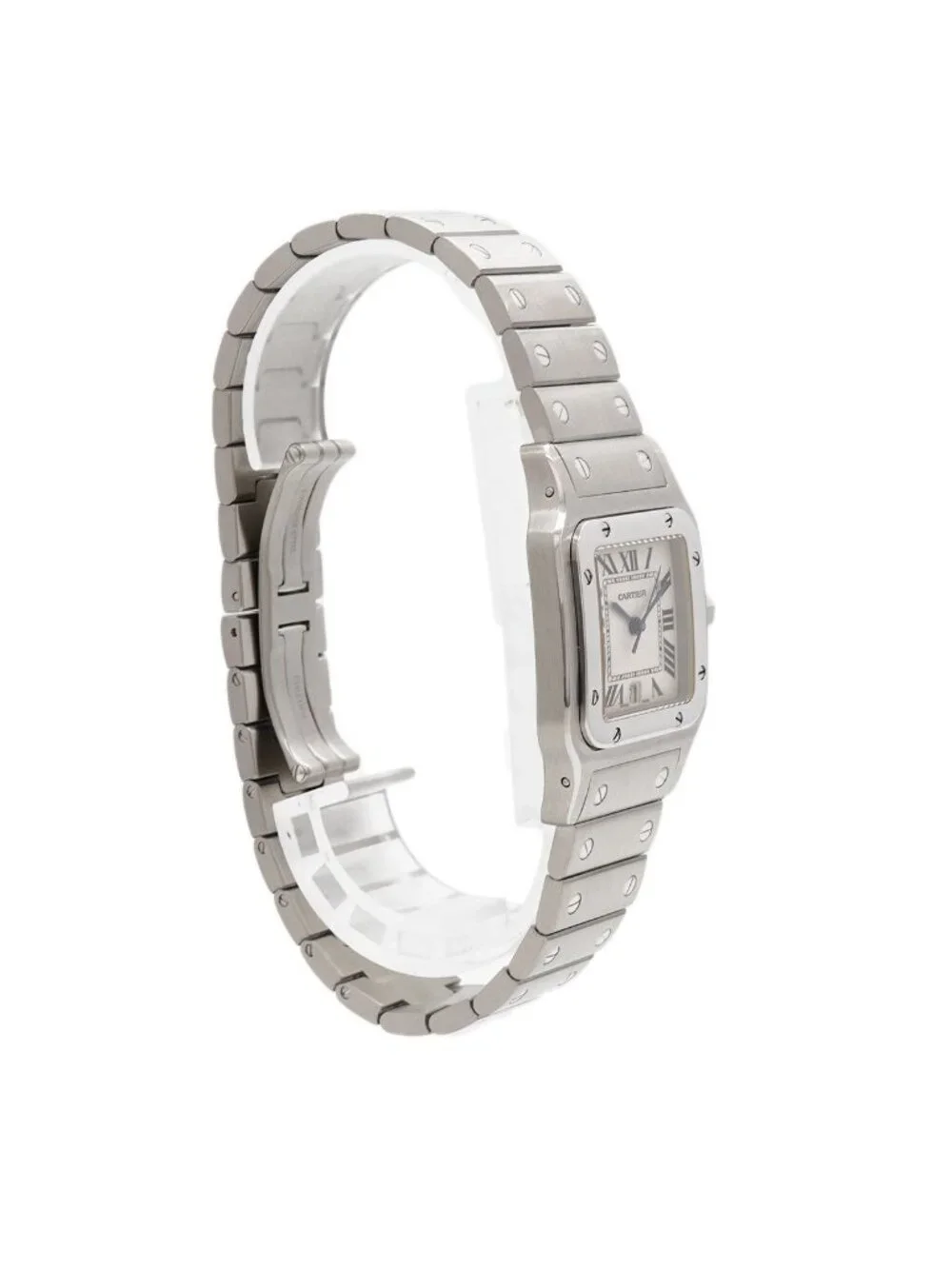 Cartier Santos Galbee LM Ivory Dial Watch